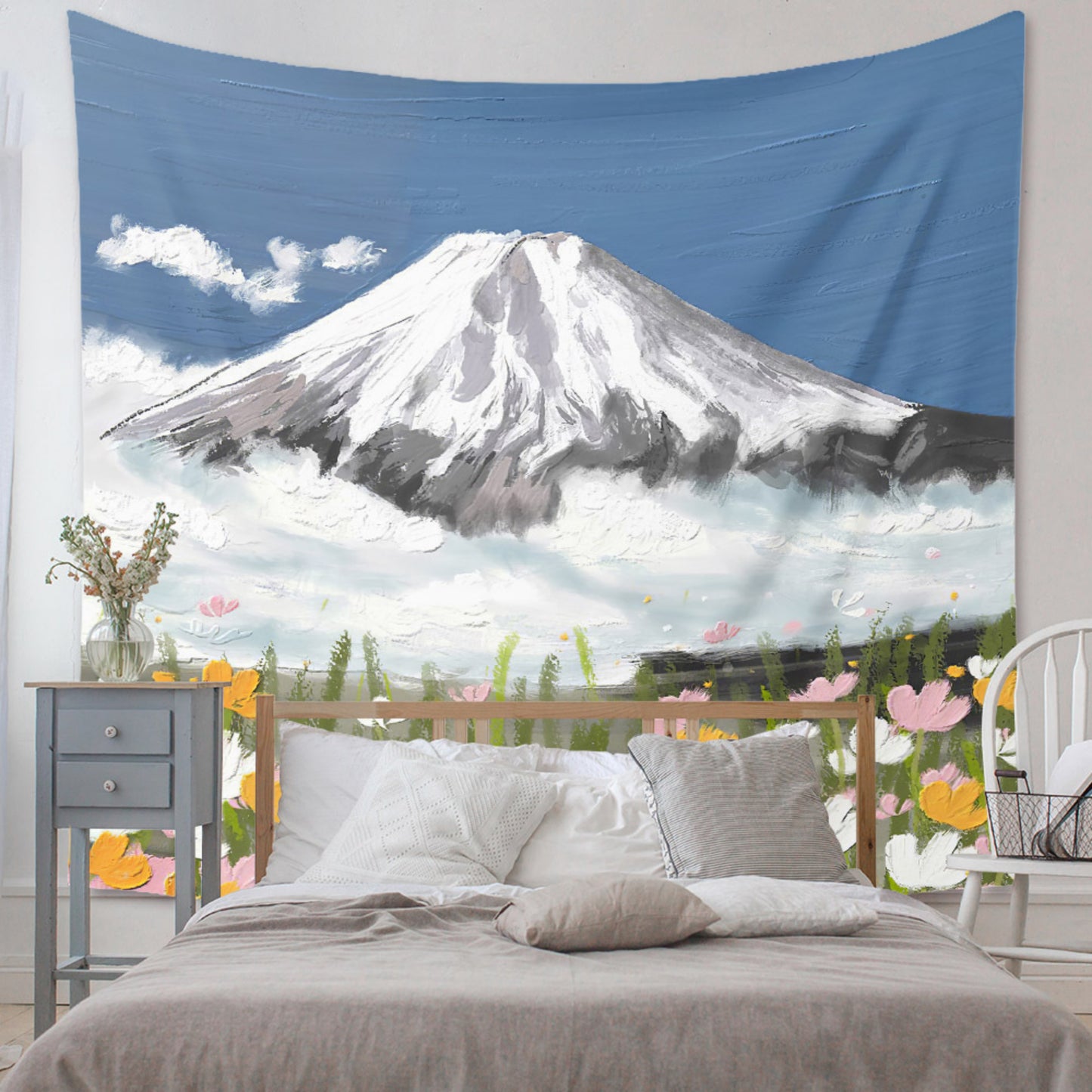 Landscape Tapestry , Nature Wall Hanging Decor , Zen Home Decor , Mountain Tapestry Wall Hanging , Tapestry Aesthetic for Bedroom, Dorm