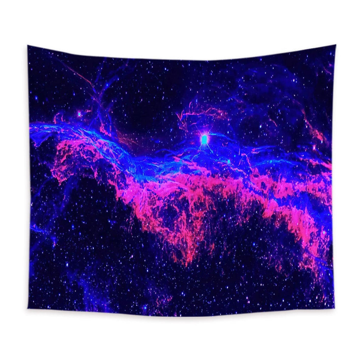 Black Light Tapestry, Space Tapestry, Starry Sky Wall Hanging, Psychedelic Galaxy Blacklight Poster, Trippy Uv Reactive