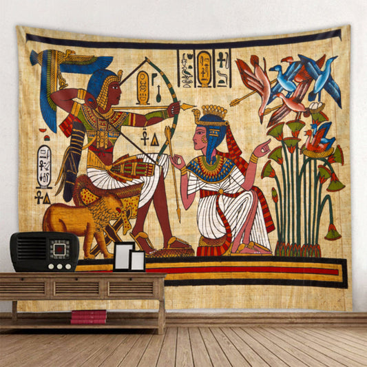 Ancient Egypt Tapestry Wall Hanging, Historical Vintage Egyptian Cloth Mat Tapestry Egypt Tapestries for Home Dorm Living Room Decor