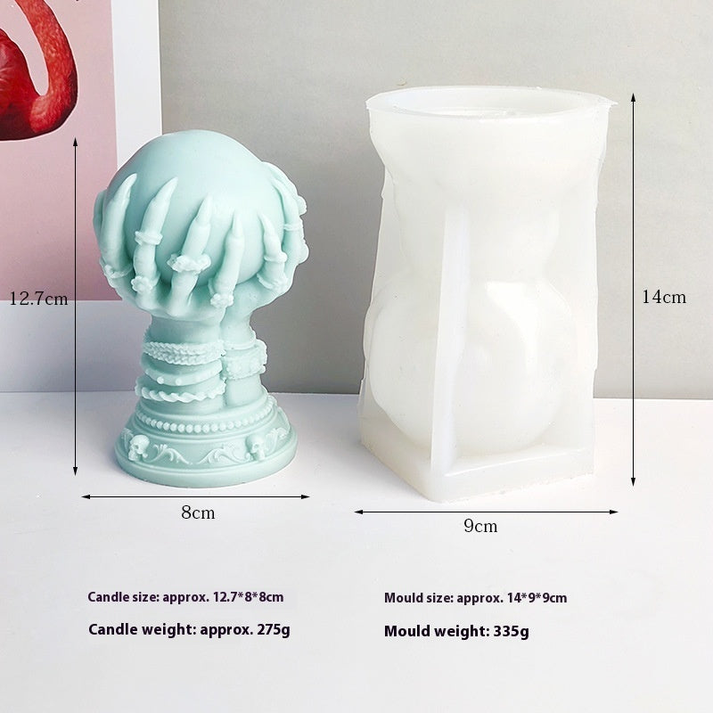 Candle Soap Chocolate Mould Mold ,Rose Ghost Claw Magic Hand Monster Silicone Mold Diy Skeleton Helloween Molds Silikonform