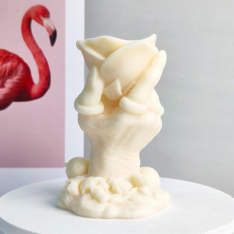 Candle Soap Chocolate Mould Mold ,Rose Ghost Claw Magic Hand Monster Silicone Mold Diy Skeleton Helloween Molds Silikonform