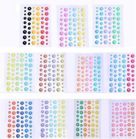 Sugar Sprinkles Self- adhesive Enamel Dots Resin Sticker for Scrapbooking/ DIY Crafts/Card Making Decoration