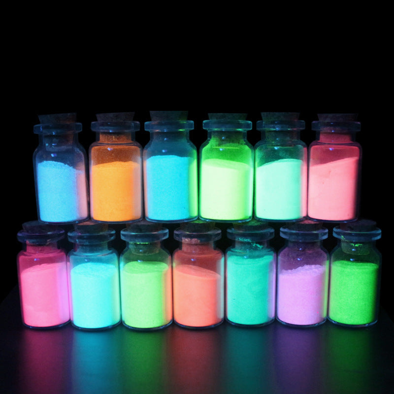 Factory wholesale luminous powder phosphor DIY fishing tackle luminous powder nail injection powder 10 grams