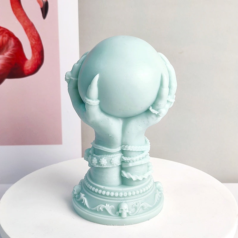 Candle Soap Chocolate Mould Mold ,Rose Ghost Claw Magic Hand Monster Silicone Mold Diy Skeleton Helloween Molds Silikonform