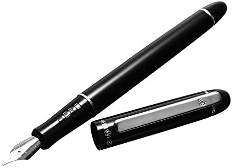 Hero 5028 Metal Broad Nib Set Polypack Black Fountain Pen with 3 Nibs 1.1mm 1.5mm 1.9mm