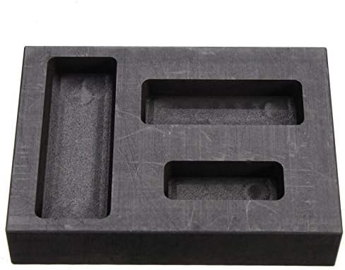 1/4 1/2 1 Oz Silver Graphite Ingot Bar Combo Mold Melting Casting Refining Scrap