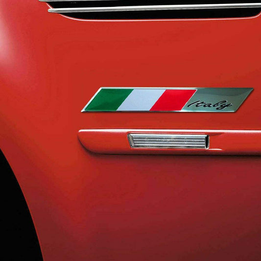 Italy Italian Flag Logo Emblem Alloy Badge Car Motorcycle Decor Sticker