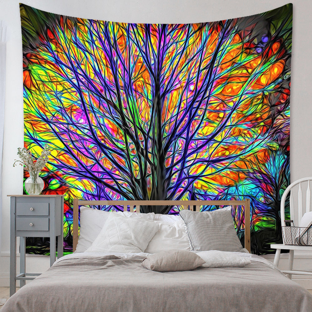 Tree Of Life Tapestry, Wall Hanging, Boho decoration ,Bohemian , Hippie Tapestry , Psychedelic Art, for Living Bedroom, Dorm, Room