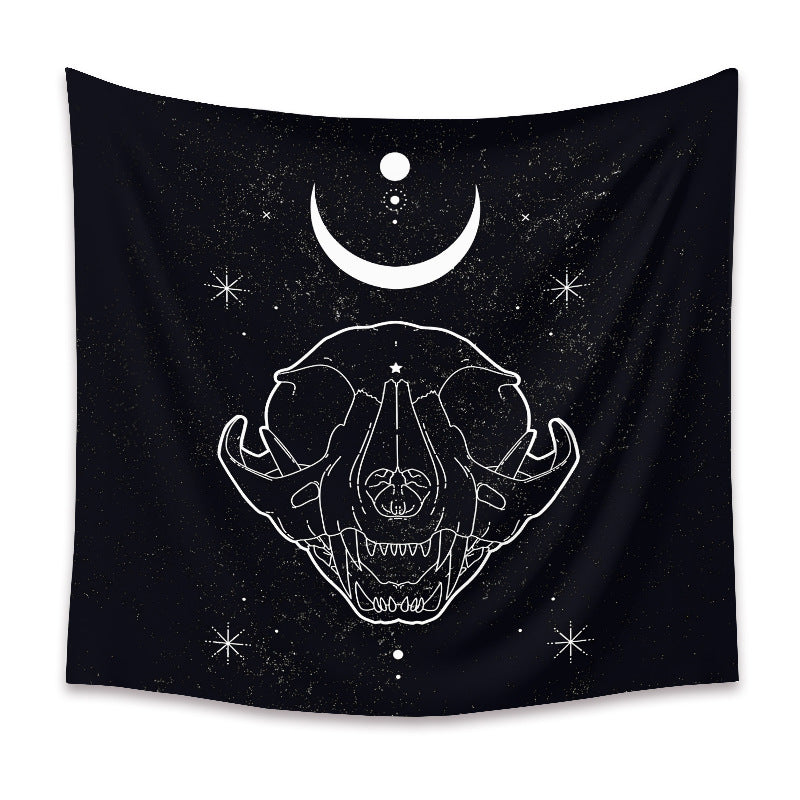 Black Cat Animal Tapestry , Witchcraft Wall Art, Witchcraft Room Decor,Bedroom Home Wall Covering, Gift for Cat Lover, Kitten  art