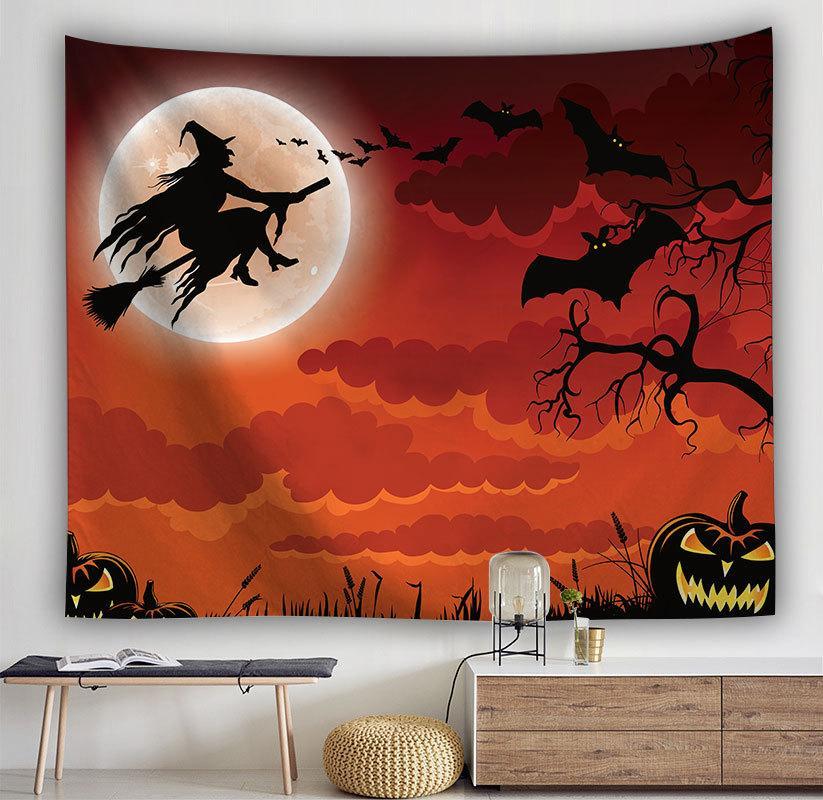 Halloween Witch Tapestry, Witchcraft Wall Hanging, Witch Art, Halloween Wall Tapestry, Gothic Tapestry, Witchy Décor,  For Party,