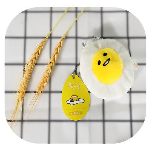 Lazy Egg Egg Yolk Brother Plush Small Pendant Egg Yolk Small Bag Coin Purse