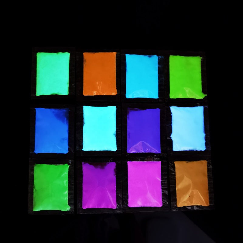 Factory wholesale luminous powder phosphor DIY fishing tackle luminous powder nail injection powder 10 grams