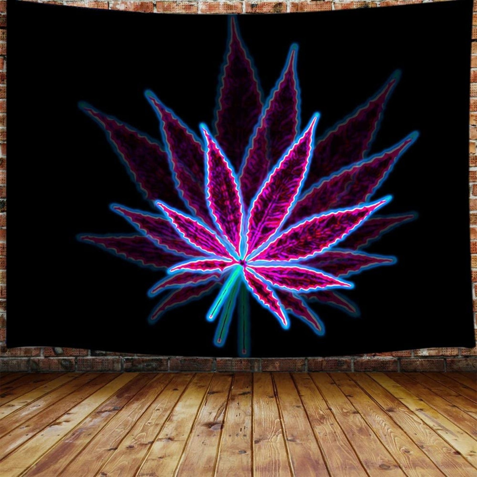  Trippy Weed Tapestry for Boho Wall Art in Living Room or Bedroom