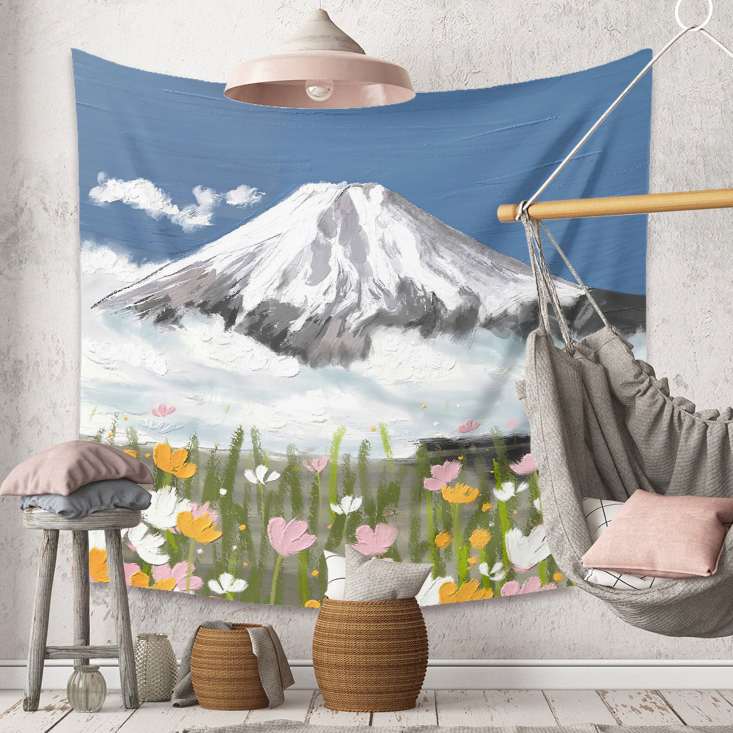 Landscape Tapestry , Nature Wall Hanging Decor , Zen Home Decor , Mountain Tapestry Wall Hanging , Tapestry Aesthetic for Bedroom, Dorm