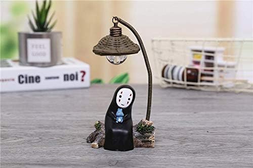 Resin Spirited Away No Face Man Mini Night Light Hayao Anime Figure Model Toy Decoration Doll Kids Toy Desk Lamp Studio Ghibli