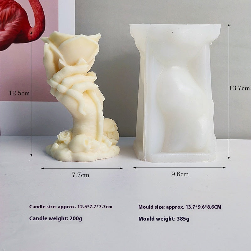 Candle Soap Chocolate Mould Mold ,Rose Ghost Claw Magic Hand Monster Silicone Mold Diy Skeleton Helloween Molds Silikonform