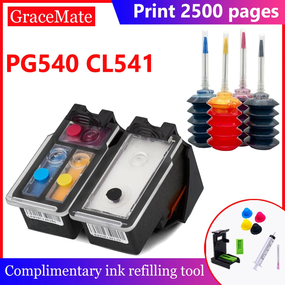 PG-540 CL-541 PG540 CL541 Ciss Ink Cartridge Pg 540 Ink Compatible for Canon Pixma MG 2150 3150 4150 4250 3650 MX 375 475 TS5150