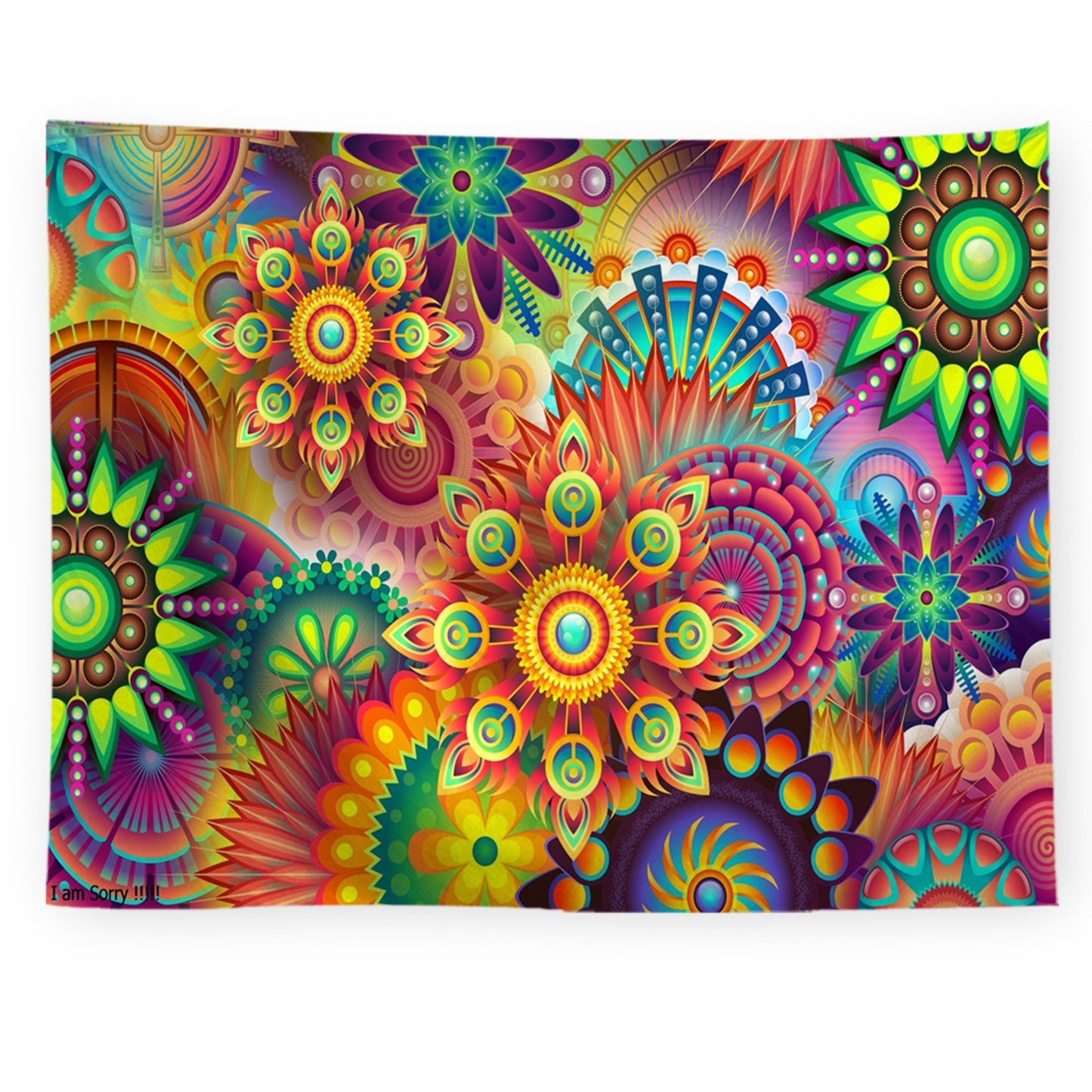 Psychedelic Tapestry, Fluorescent Tapestries, UV Reactive Tapestry Wall Hanging, Aesthetic Trippy Tapestry, Abstract Wall Art for Room, Dorm