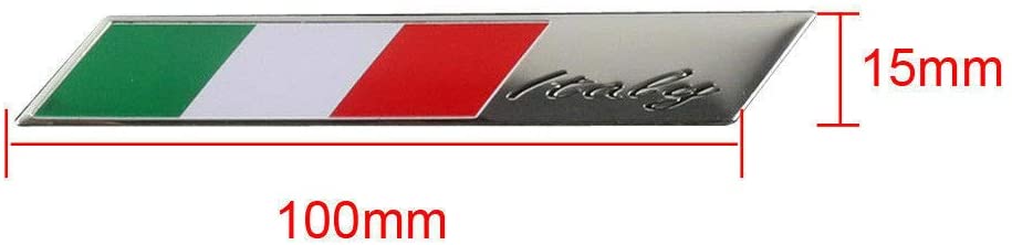 Italy Italian Flag Logo Emblem Alloy Badge Car Motorcycle Decor Sticker