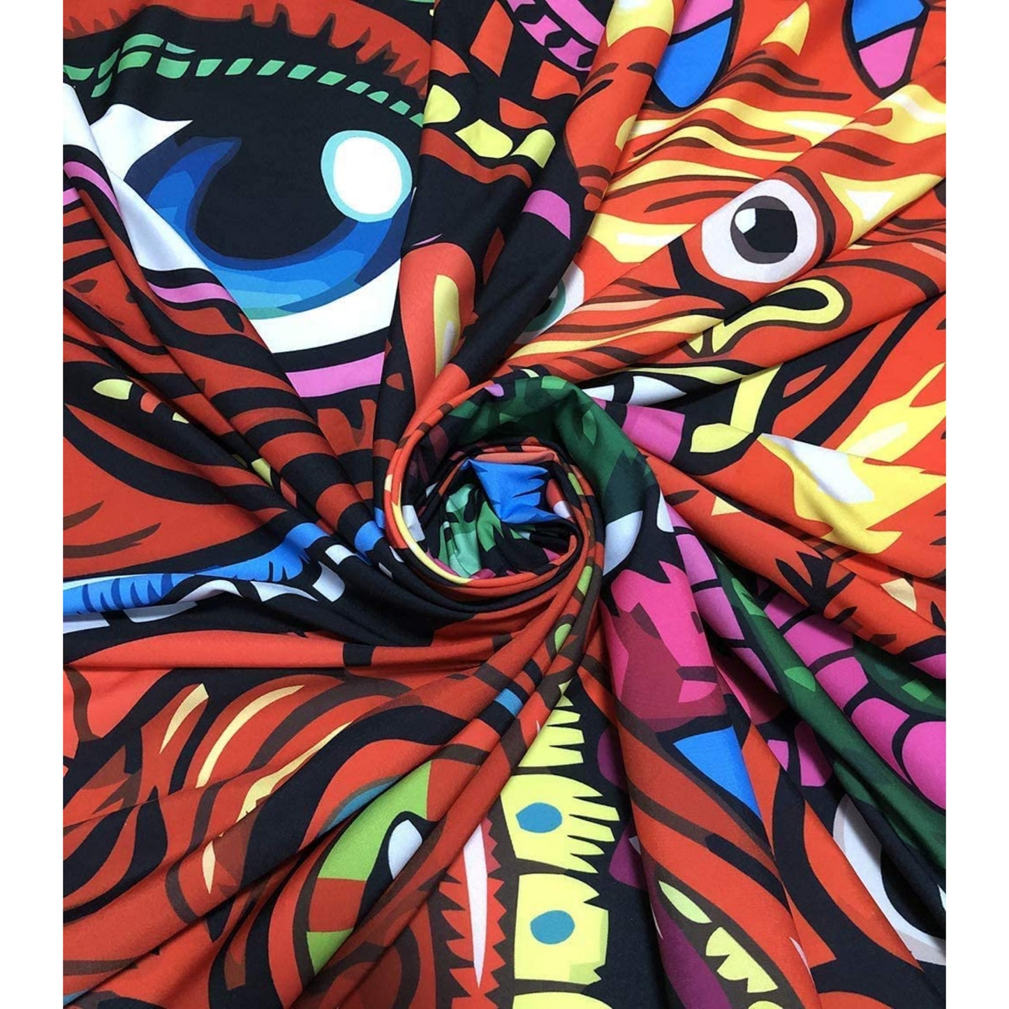 Trippy Tapestry Psychedelic Hippie Wall Hanging Colorful Arabesque Abstract Retro Monster  Art Fantasy Magical Fractal Tapestry for Bedroom