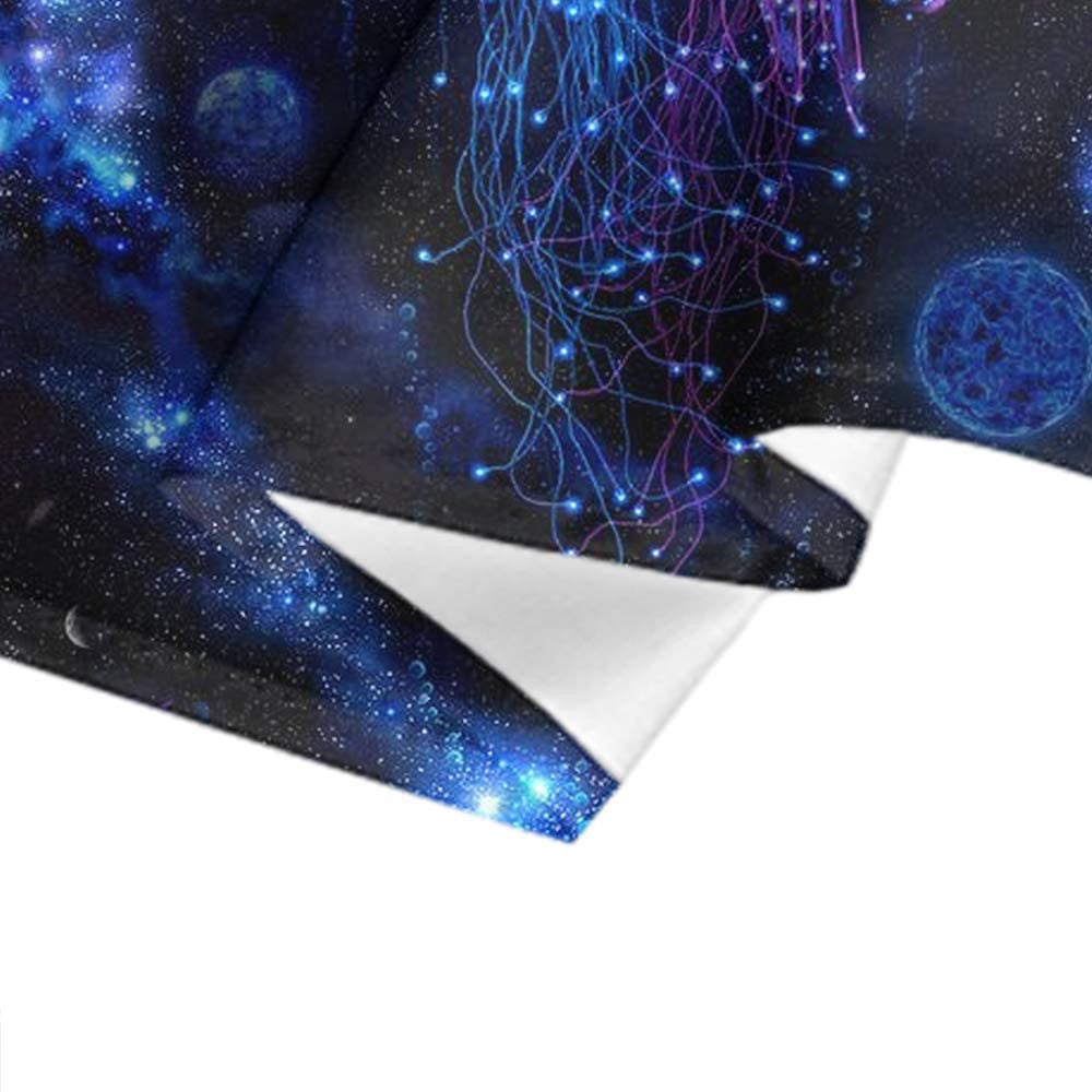 Cosmic Galaxy Undersea Sea Jellyfish Wall Tapestry, Blacklight UV Tapestry, Trippy Tapestry Blue, Fluorescent  Art, Party Décor, for Room