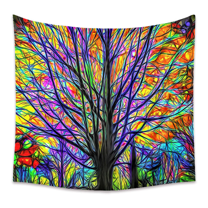 Tree Of Life Tapestry, Wall Hanging, Boho decoration ,Bohemian , Hippie Tapestry , Psychedelic Art, for Living Bedroom, Dorm, Room
